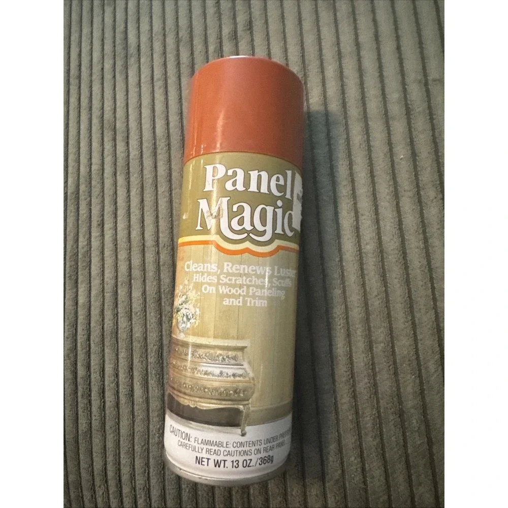 Vtg Wood Panel Magic One Step Cleaner & Polish New Herbal Fragrance 70's New
